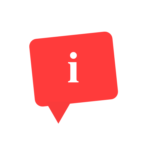 Icon einer Sprechblase mit einem Ausrufezeichen